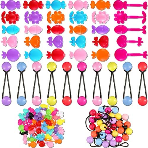 Giegxin 60 Pcs Girls Barrettes Hair Clips Ponytail Ties, Novel Style by Giegxin