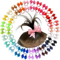 CÉLLOT Baby Hair Ties with Bows,50pc 2 inch Baby Hair Bow Ponytail Holders by C%C3%89LLOT
