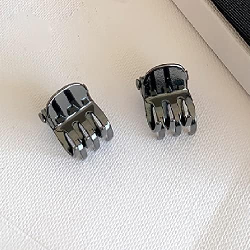 Hann 24 Pieces Double Grip Hair Clips + 2 Claw Hair Clips Metal Snap Hair Clips Hair Barrettes for Hair Making, Salon Supplies (Metal Gray) - Image 7