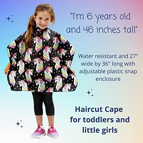 Plum Hill Kids Pink Leopard Hair Cutting Cape - Toddler XS-Small - Image 2