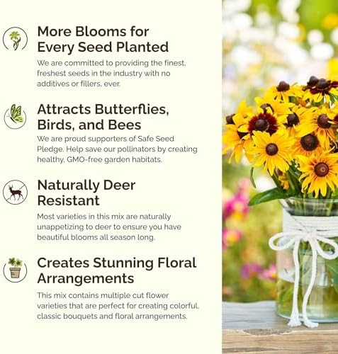 Eden Brothers Kansas Wildflower Mixed Seeds for Planting, 1 lb - Image 4