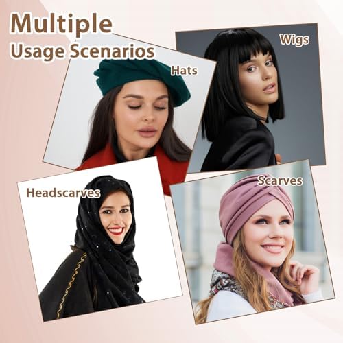 4 Pack Wig Caps to Hold Wig in Place - Elastic, Breathable, and Soft Wig Liner Caps for Hair Loss and Chemotherapy (Beige) - Image 6