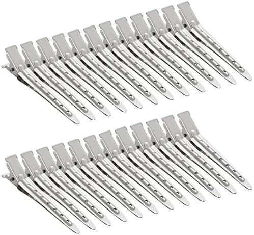 Bantoye 24 Packs Duck Bill Clips 2.75 Inch Metal Alligator Clip, Silver by AiPretty