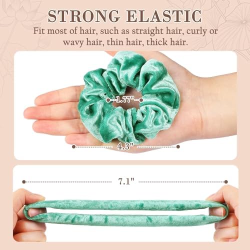 OCATO Velvet Hair Scrunchies Birthday Gift for Women Adult Easter Essential - Image 3