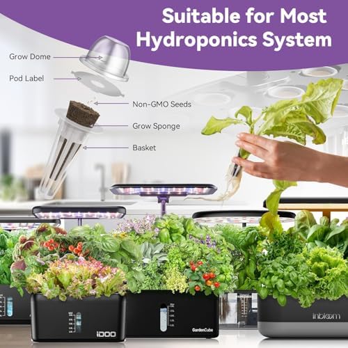 inbloom Salad Seed Pod Kit Compatible with AeroGarden, Ahopegarden, iDoo, MUFGA Hydroponics Growing System, 400+ Mixed Seeds with American Fast/Paris Island/Buttercrunch/Romaine Lettuce (7-Pod) - Image 5