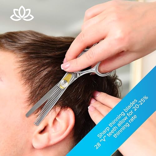 Equinox Professional Razor Edge Hair Cutting/Thinning Scissor Set/2, 6.5" - Image 6