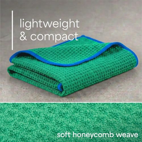 S&T INC. Microfiber Gym Towels, 3 Pack, 16" x 27", Honeycomb Brights - Image 5