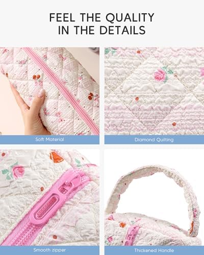 Hair Tool Travel Bag Back to School Gifts Quilted Cosmetic Toiletry - Image 4
