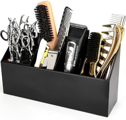Scissor Holder Barber Station Organizer, for Barbershop and Home Organization, Salon Essentials for Hair Stylists，Can Store Shear, Combs, Razors, Brushes... by WelcometoBarberTop