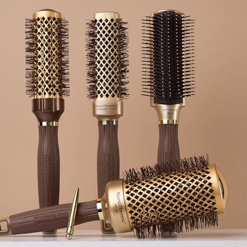 Olivia Garden Ceramic + Ion Nano Thermic Styler Hair Brush - Image 6