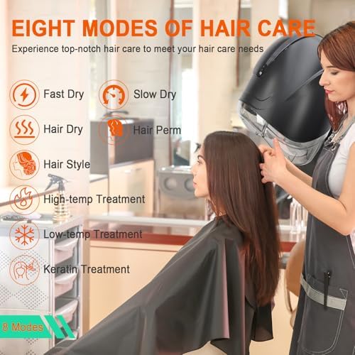 Elitzia 1000W Hooded Hair Dryer 7-Color Hair Drying Machine for Salon Home - Image 2
