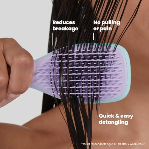 Tangle Teezer Ultimate Detangler Mini Hair Brush, Wisteria Leaf - Image 4