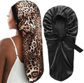 YANIBEST Adjustable Satin Sleep Bonnet, Double Layer Extra Long Hair Bonnet by yanibest
