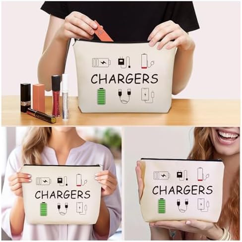 Cable Charger Makeup Bag,Charging Cord Electronics Accessories Travel Pouch - Image 3