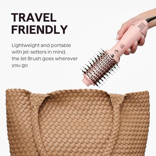 Wavytalk Dual Voltage Hair Dryer Brush for Europe and International Travel, 110V-240V Mini Jet Brush, Ionic Hair Dryer Brush Reduces Damage, Anti-Frizz Straight Hair, Curls and Blowouts, Volumizing - Image 3