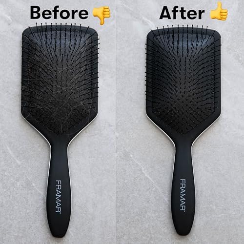 FRAMAR Premium Hair Brush Cleaner Tool, Hairbrush Cleaner Tool – Pink - Image 3