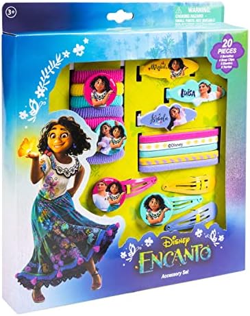Luv Her Encanto Girls 20 Piece Accessory Set with 3 Barrettes, 4 Snap Hair Clips, 5 Elastics and 8 Terry Ponies - Ages 3+ - Image 7