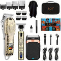 Hair Clippers Set for Men, Hair Clipper Trimmer with LED Display, Professional Cordless Hair Clipper Shaver Beard Trimmer, Hair Cutting Machine for Men, Holiday Gift for Him Father's Day Gift by LQT