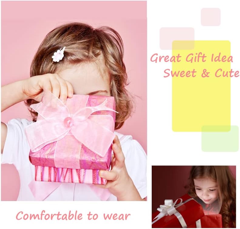 28 PCS Cute Hair Clips Fashion Girls Hair Accessories Flower Fruit Colorful Rainbow Candy Dessert Lovely Animal Barrettes Set Non-slip Metal Snap Pins for Girls Kids Teens Toddlers (Style B) - Image 6
