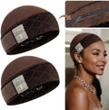 Dark Brown Wig Grip Cap for Women Non Slip, 2 PCS by MYKURS