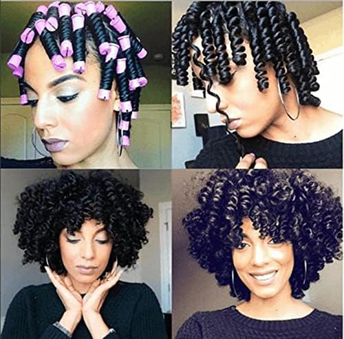 20pcs Women's Perm Rods Set for Natural Hair: 2 Sizes Cold Wave Hair Rollers for Curling and Styling All Hair Lengths - DIY Hairdressing Tools (Purple) - Image 6