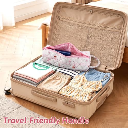 Pink Cherry Hair Tools Travel Bag,Portable Heat-Resistant Organizer - Image 5