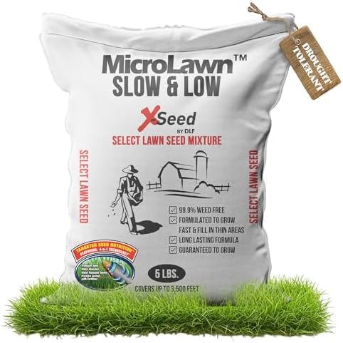 X-Seed Micro-Lawn Slow & Low Grass Seed for Cool Season Lawns - 5LB by X-Seed