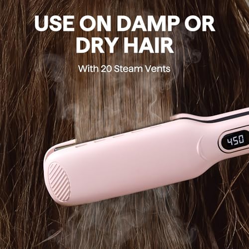 Wavytalk Wet to Straight Hair Straightener, 1.75″ Wide Vent Sesh Flat Iron - Image 3