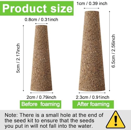Chumia 200 Pcs Hydroponics Grow Sponges Pods for Seed Starter System - Image 2