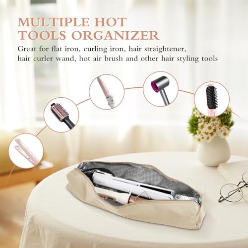 Suafrnut Professional Heat Resistant Hot Hair Tools Organizer Bag - Image 5