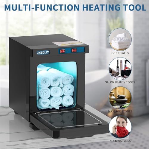 Towel Warmer, JXSDLIY 2-in-1 Professional Hot Towel Heater Cabinet for Spa Salon Home Bathroom, 5L, Black - Image 3