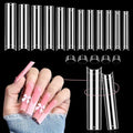 LIONVISON 3XL Square Nail Tips: 504 PCS No C Curve Clear Nails Tips by WelcometovisitLIONVISON