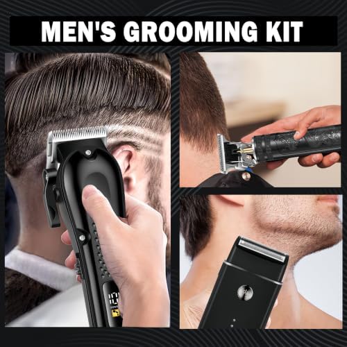 3-in-1 Hair Clippers for Men with LED, Beard Trimmer & Foil Shaver - Image 2