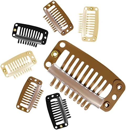 WILLBOND 30 Pcs 32 mm 9 Teeth Hair Extension Clips, Mixed Colors - Image 6