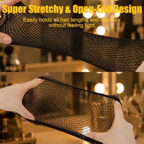 2PCS Black Wig Caps, Breathable Hair Net for Women Non Slip - Image 5