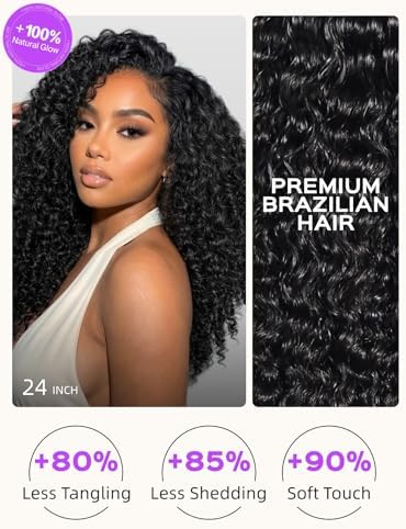 6x5 HD Lace Closure Glueless Curly Human Hair Wig 24 Inch - Image 4