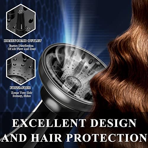 Hair Dryer Diffuser Attachment Universal Adjustable Professional Salon Tool for Curly Hair Fits Most Kinds of Blow Dryer Diameter 4.3-6.5CM - Image 2