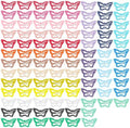 ECADY 100-Piece Metal Snap Hair Clips for Girls, Toddlers, and Kids - Perfect for Fine Hair, Thick Hair, and More - Featuring Fun Butterfly Designs by ECADY