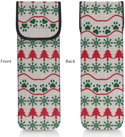Flashideas Christmas Tree Curling Iron Holder Heat Resistant Neoprene Curling Iron Cover Bag with Pocket Curling Iron Organizers and Storage for Hair Straightener, Curling Iron, Flat Iron - Image 3