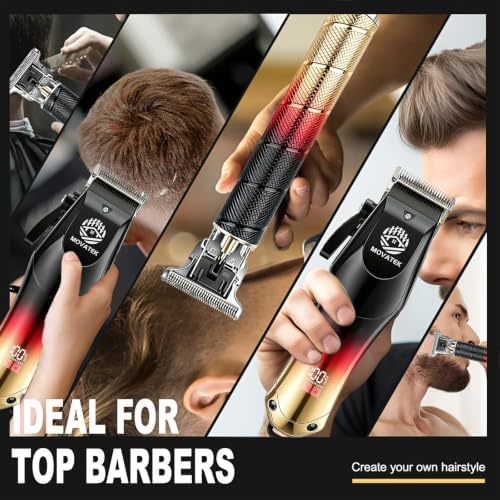 Hair Clippers for Men, Hair Clipper Trimmer with LED Display, Cordless Hair Clipper Shaver Beard Trimmer, Hair Cutting Set, Holiday Gift for Father's Day - Image 6
