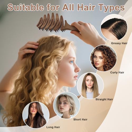 Natural Boar Bristle Hair Brush for Fine Hair - A Great Gift - Image 4