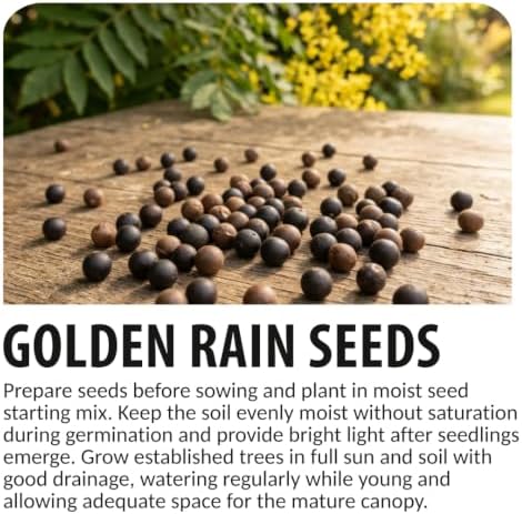 30 Golden Rain Tree Seeds | Koelreuteria Bipinnata Seeds for Planting - Image 6