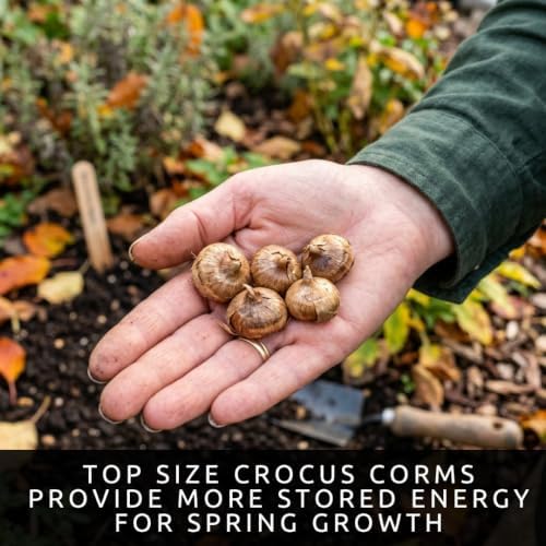 10 Saffron Crocus Corms | Fall Planting Crocus sativus | Purple Fall Blooms - Image 3