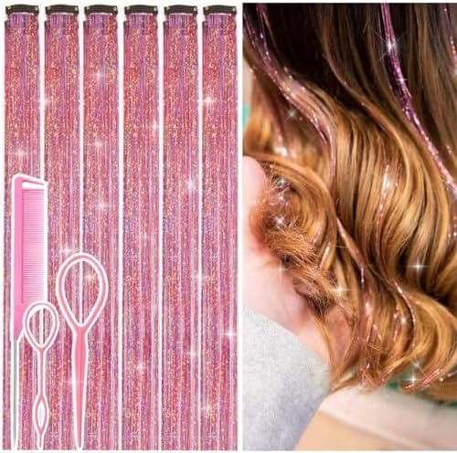 Hair Tinsel Clip in Pink Fairy Hair Tinsel Kit by Rootoofocusesonthesecretstoenhancingwomensbeauty