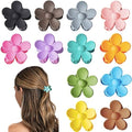 12 Pack Small Flower Hair Claw Clips for Kids Girls, Tiny Hair Clips for Thin Thick Hair,1.37 Inch Mini Jaw Clips Strong Hold Non Slip Hair Accessories Clamps for Women-12 Colors by YosaiHom