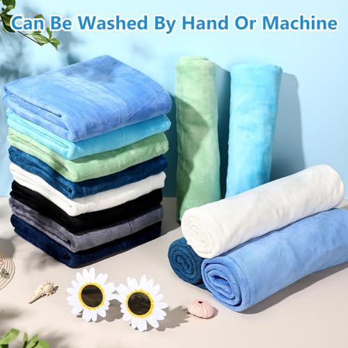 SmoothNovelty 16 Pack Microfiber Bath Towels Bulk, Simple, Multicolor - Image 4