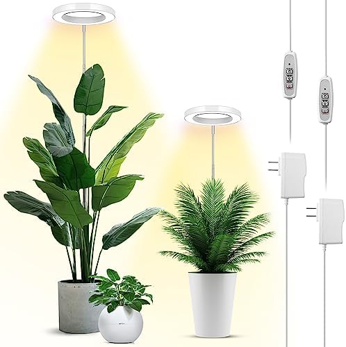 LBW 6.3" Grow Light, 72 LEDs Full Spectrum Grow Lights for Indoor Plants by LBW