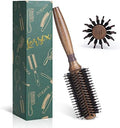 Round Brush for Blow Drying, LORSEX Boar Bristle Hair brush for Women Men, Round Hairbrush for Add Shine/Volume, Minimize Damage (2.2 Inch) by LORSEX