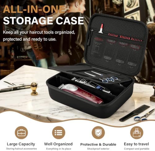 Barber Bag Hard Travel Hair Clipper Case for Clippers & Trimmers - Image 2