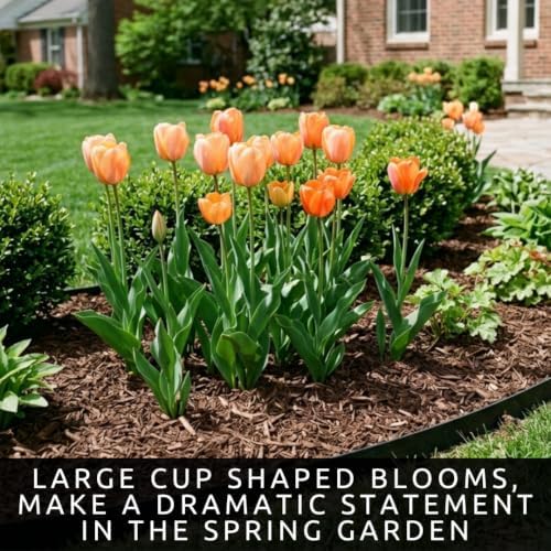 25 Daydream Orange Tulip Bulbs | Color-Changing Darwin Tulips for Spring - Image 7